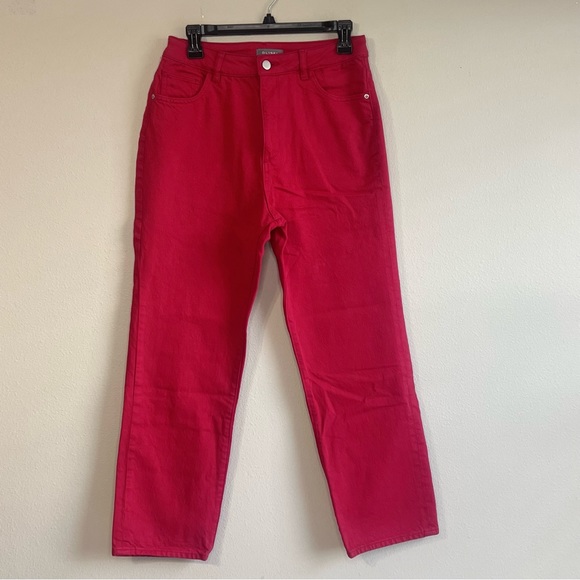 DL1961 Jerry High Rise Vintage Straight Jeans in Outlaw Red size 28 - Picture 2 of 11
